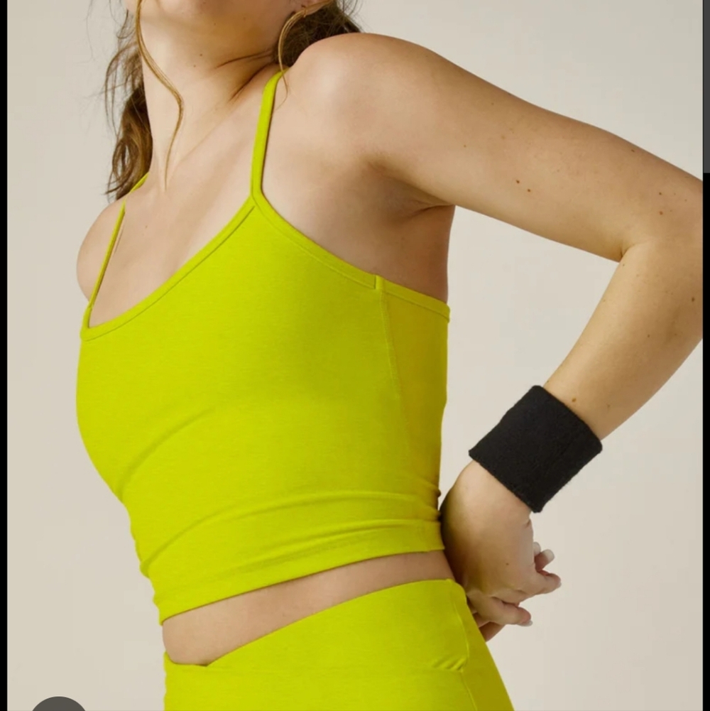 Beyond Yoga Lime Green Tank Top